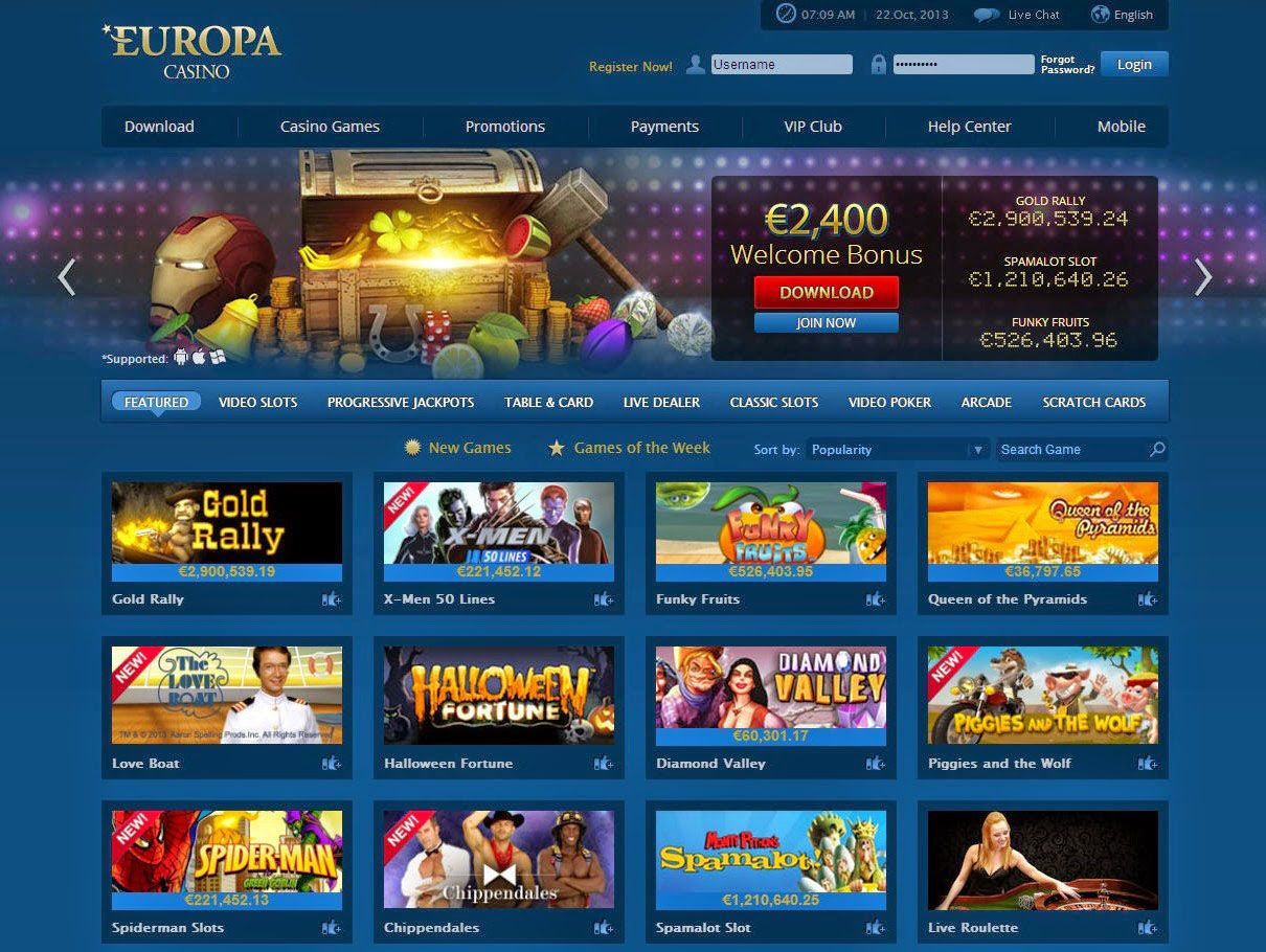 Europa Casino Review For 2023 - Exclusive AU$2,400 Bonus!