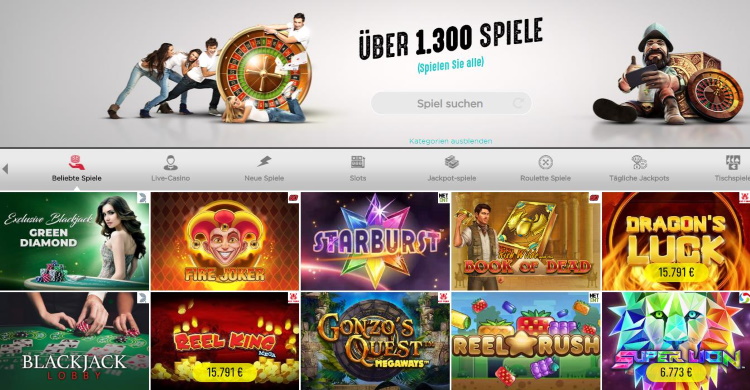 Spinit Casino » 1.000€ Bonuspaket + 200 Freispiele holen!