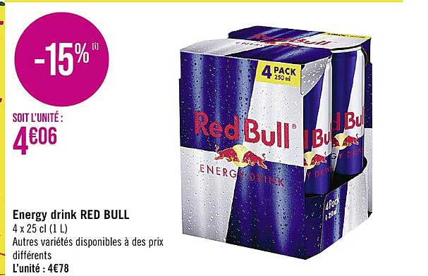 Promo Energy Drink Red Bull chez Casino Shop - iCatalogue.fr	https://i.pinimg.com/originals/84/65/97/84659767831ad30ad43d690310a0e0a7.jpg